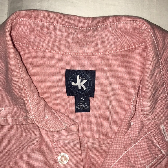 J. Khaki Shirts & Tops J Khaki Button Down Boys Shirt Color Pink